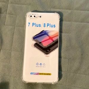 NEW iPhone 7/8 plus clear case